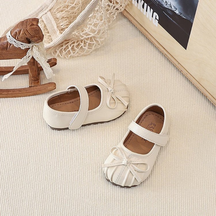 Chaussures en cuir plissé Xiaoxiangfeng