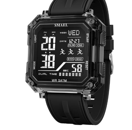 Casual Fashionable Stopwatch Alarm Sports Watch pour les étudiants
