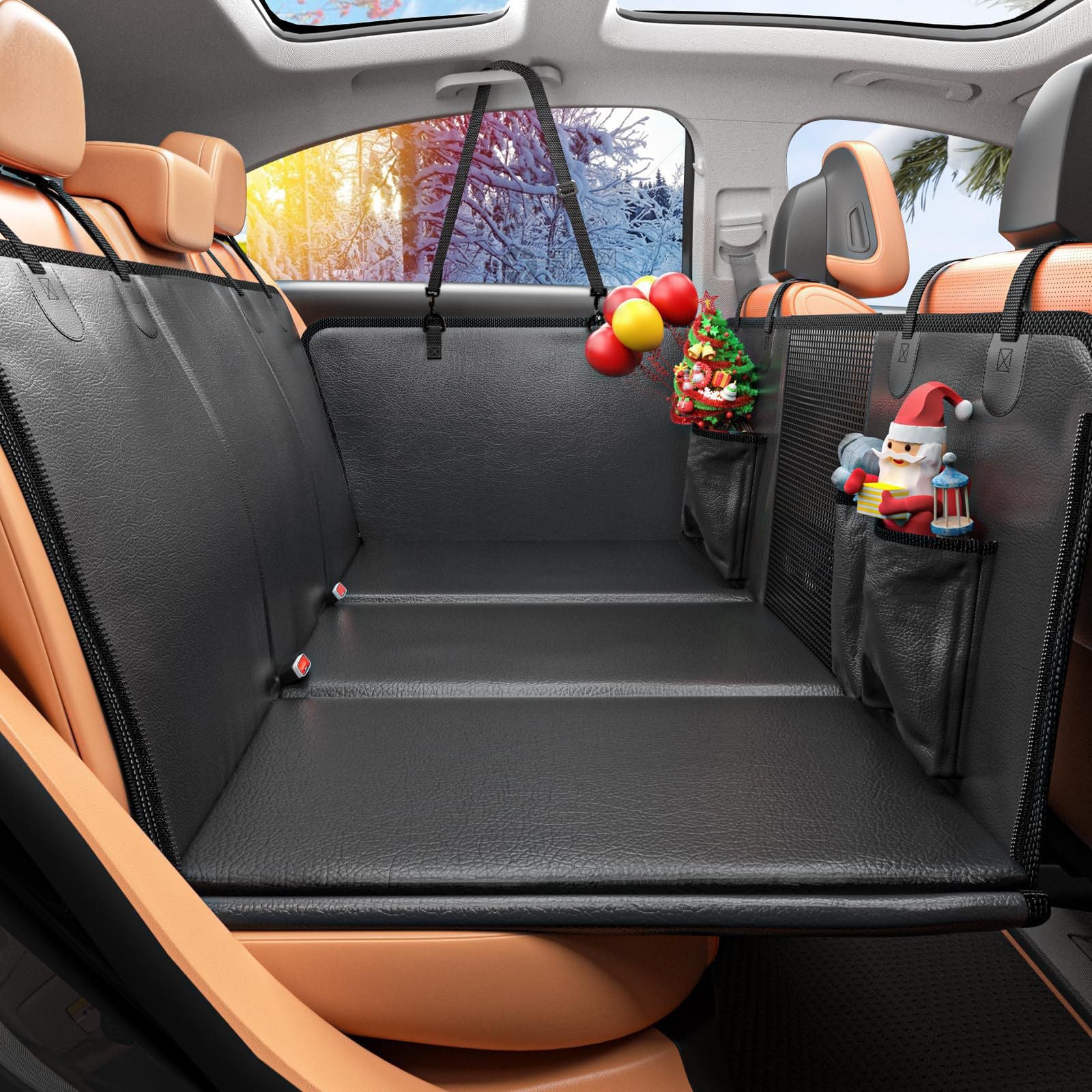 Alimentation directe multifonctions Car Pet Waterproof Et tapis de chien de voiture résistant aux rayures