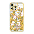 Fleurs Lapin Téléphone Protection Cas Anti-chute