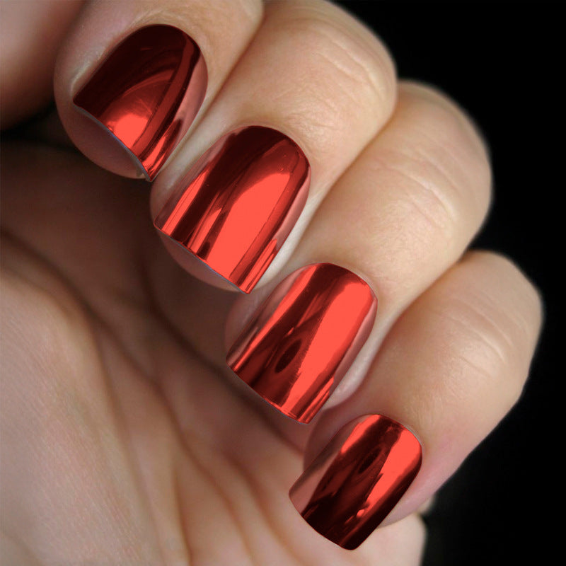 Stickers Nail Miroir Multicolore Texture Métal