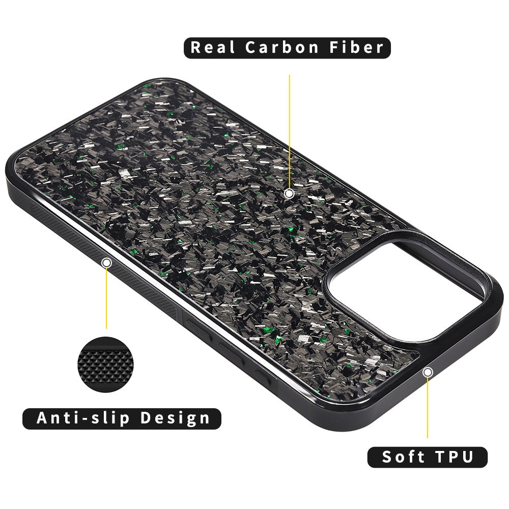 Coque de téléphone en fibre de carbone forgée résistant à la chute