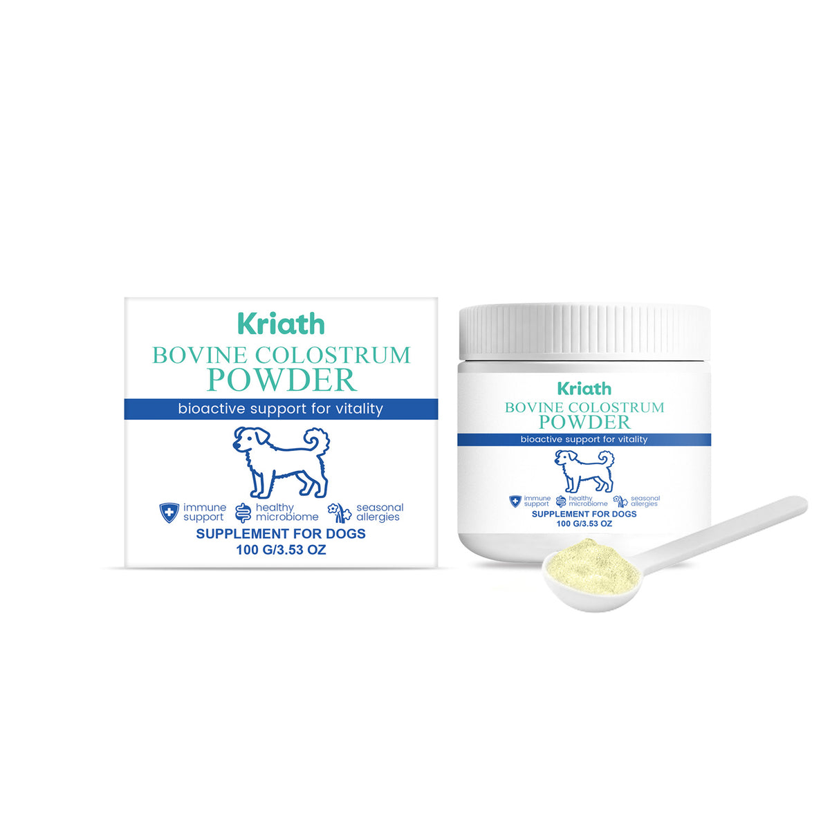 Poudre de colostrum bovine
