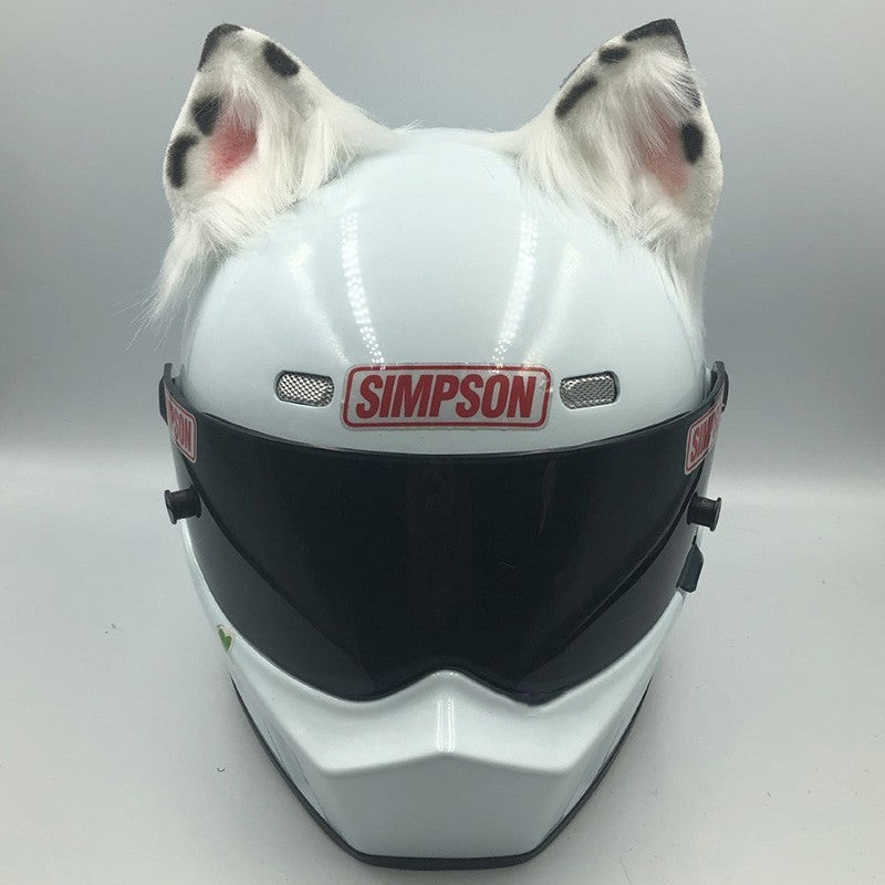 Casque Ornements Cat Oreilles Bête Oreilles Moto Vélo électrique Femme