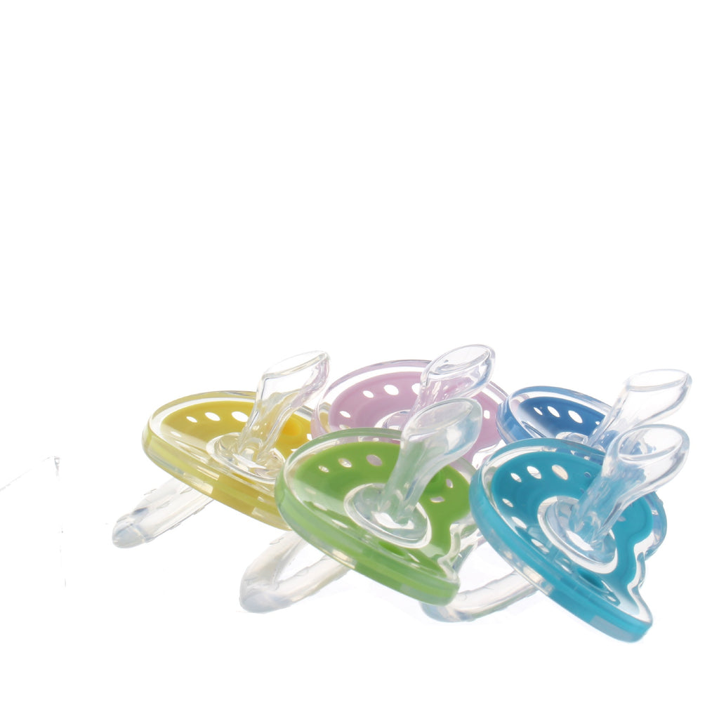 Baby Products Full Silica Gel Pacifier Deux couleurs Liquide Silicone Sommeil Confort Baby Pacifi