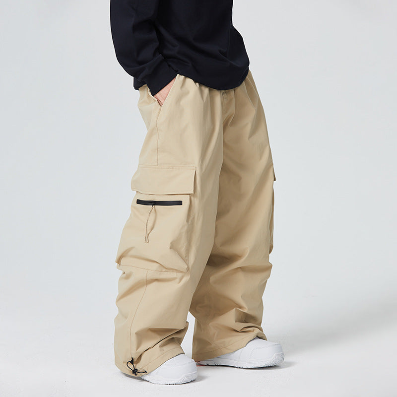 Pantalon de ski homme imperméable, coupe ample et résistante