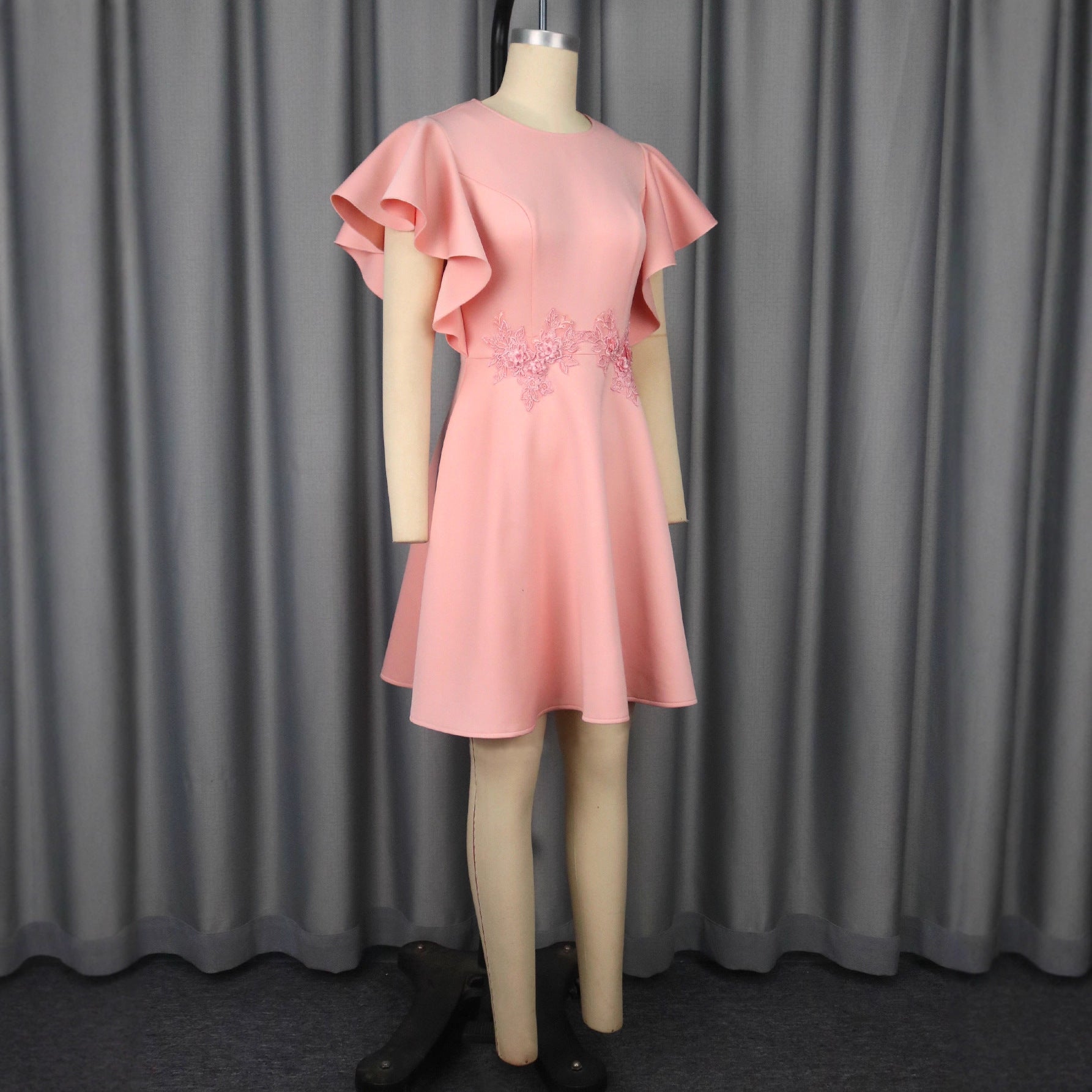 Été Mode Élégante broderie Slim Fit robe de soirée élégante