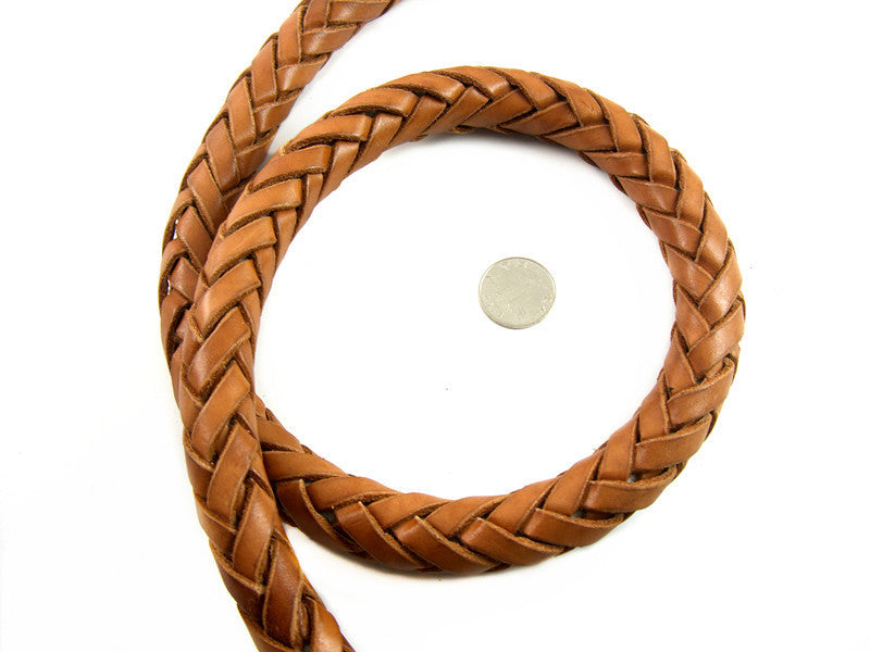 Grande corde de traction tissée de chien avec corde ronde épaisse en cuir