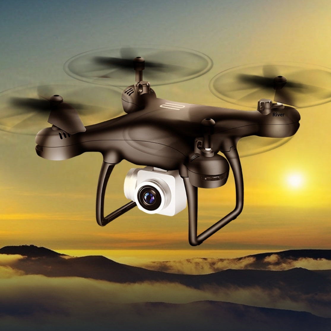 Quadcopter 4K télécommandé pour la photographie aérienne