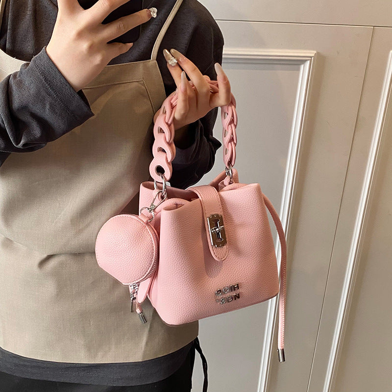 Épaule et sac croisé en cuir doux