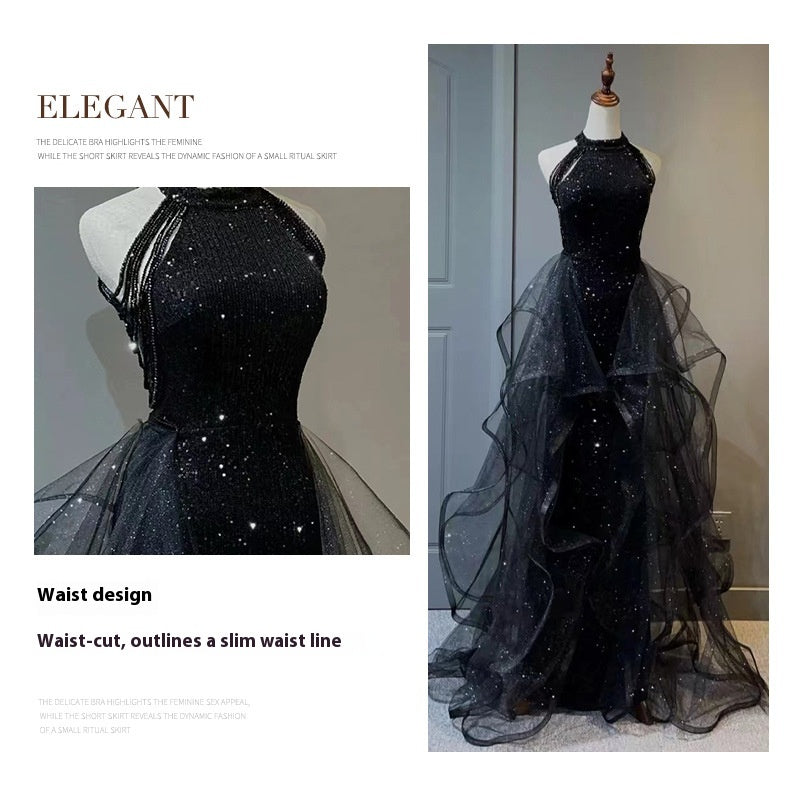 Robe de soirée noire pour femmes