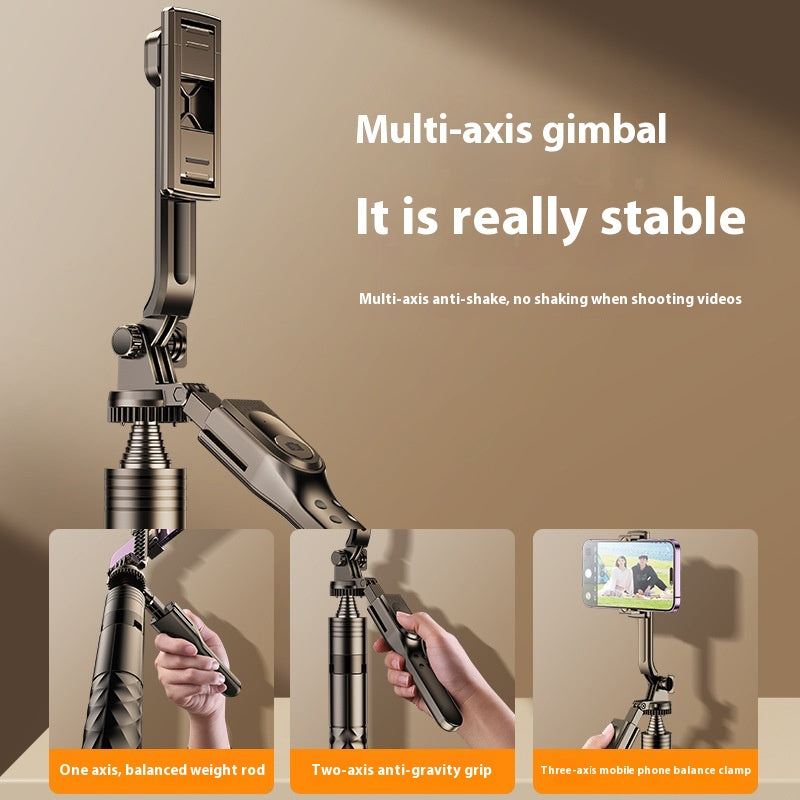 Téléphone portable Bluetooth Selfie Stick Stabilizer Sol Stand