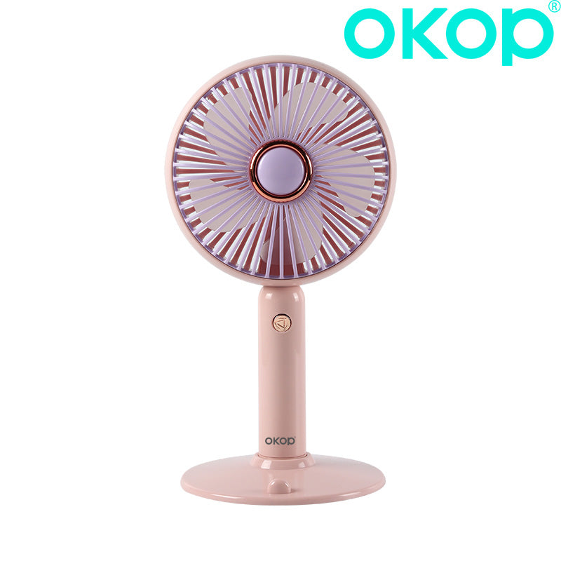 KP-F14 Minimalist élégant Mini ventilateur portable USB Rechargeable 3-Speed Desktop Compatible In