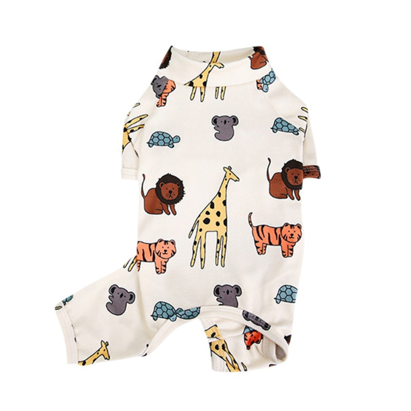 T-shirt de chien de caricature costume