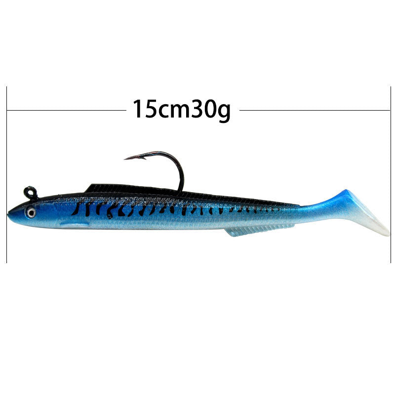 Bait de pêche bionique à queue en T revêtu de logiciel