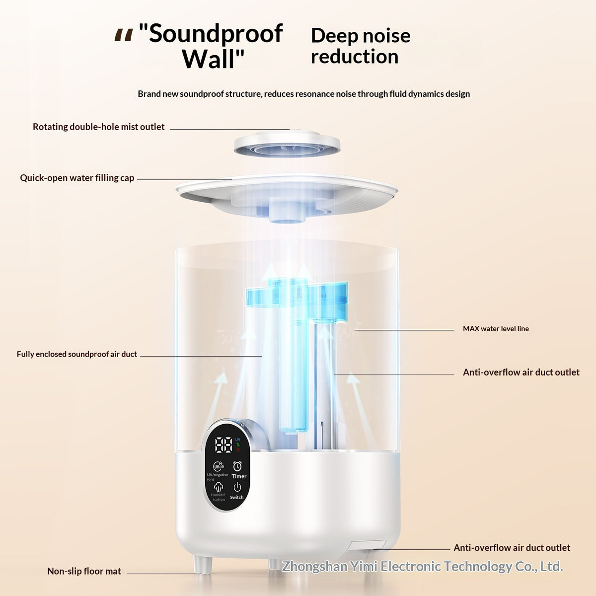 Household timed humidifier
