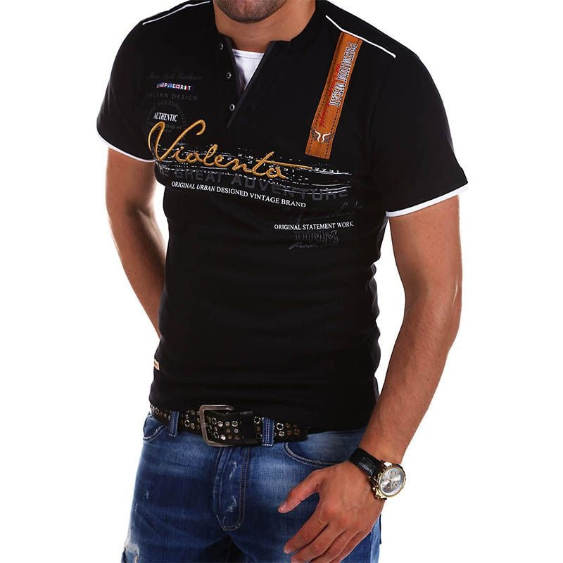 Vêtements Hommes Graphic Plaid Color Block Imprimé Waffle Henley Chemise manches courtes hommes