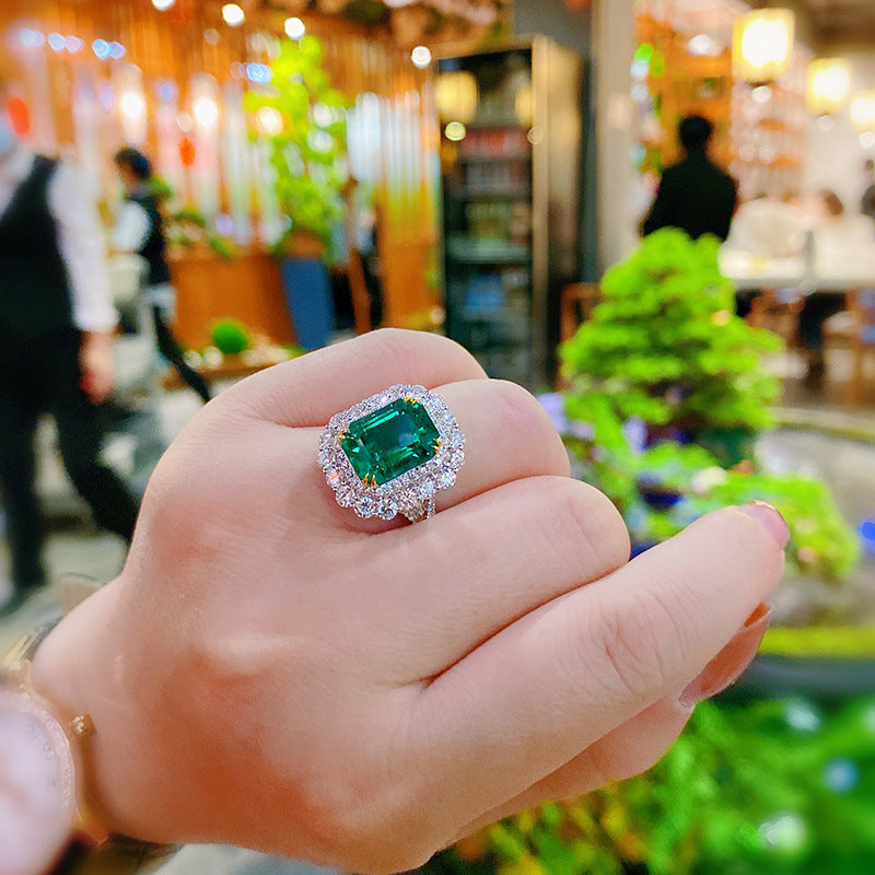 Avec Coton Laine Simulation Emerald Tourmaline Net Rouge Live Selling Full Diamond Princesse