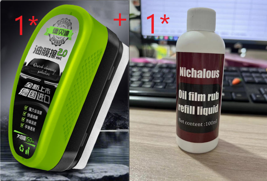 Essuie-glace en verre de voiture verte Film à l'huile forte de revêtement en cristal