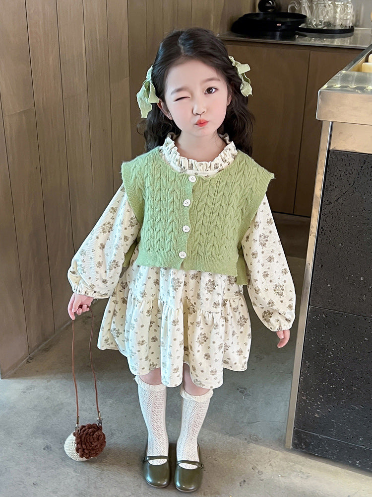 Robe et Veste en deux pièces pour filles