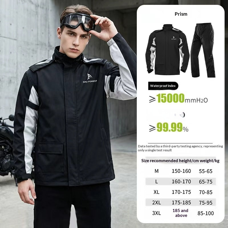 Pantalon de pluie et pantalons de pluie à vélo de style Split