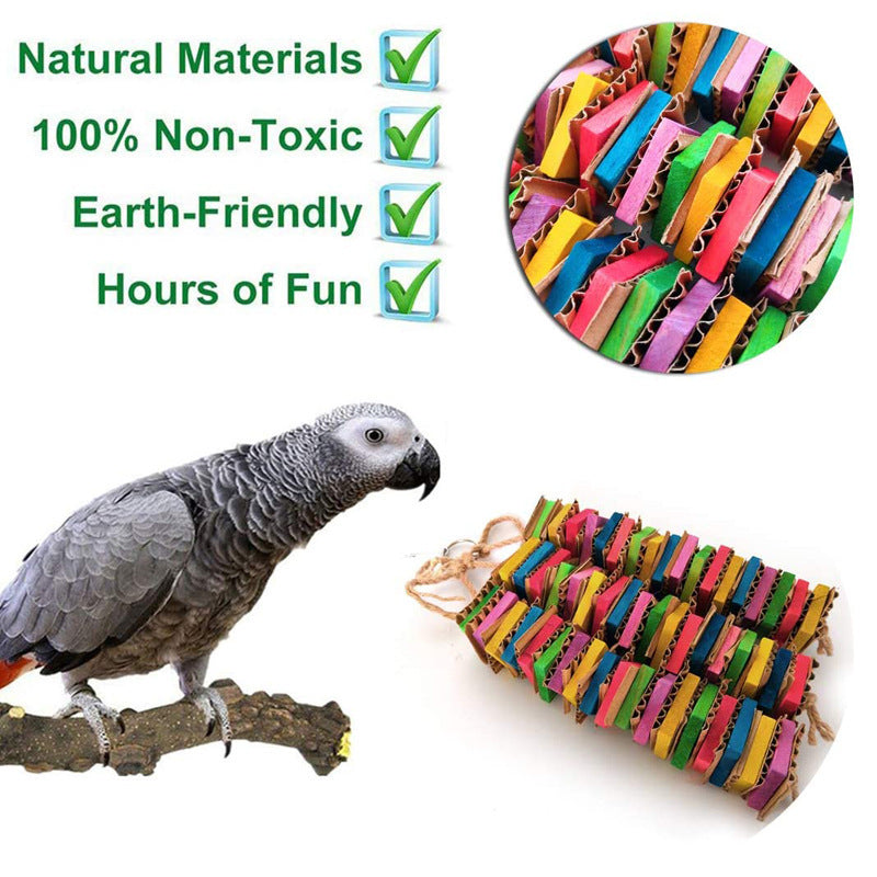 Blocs de construction de jouets de gnawing pour perroquet détruits