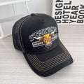 Casquette de baseball respirante Hip-hop Mesh Retro avec une grande brim
