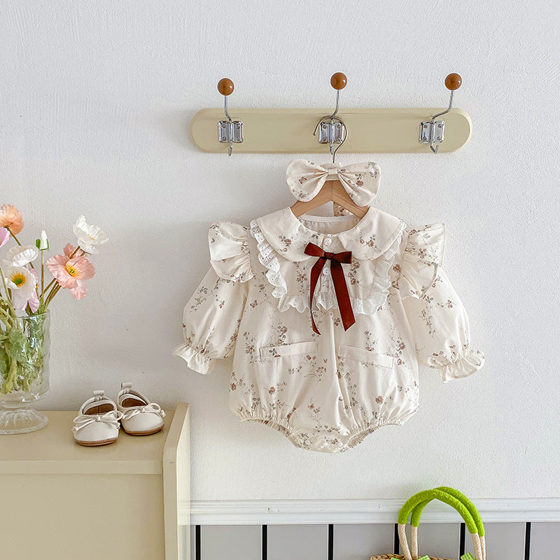 Vêtements pour bébés Robe de dentelle volante pour bébés