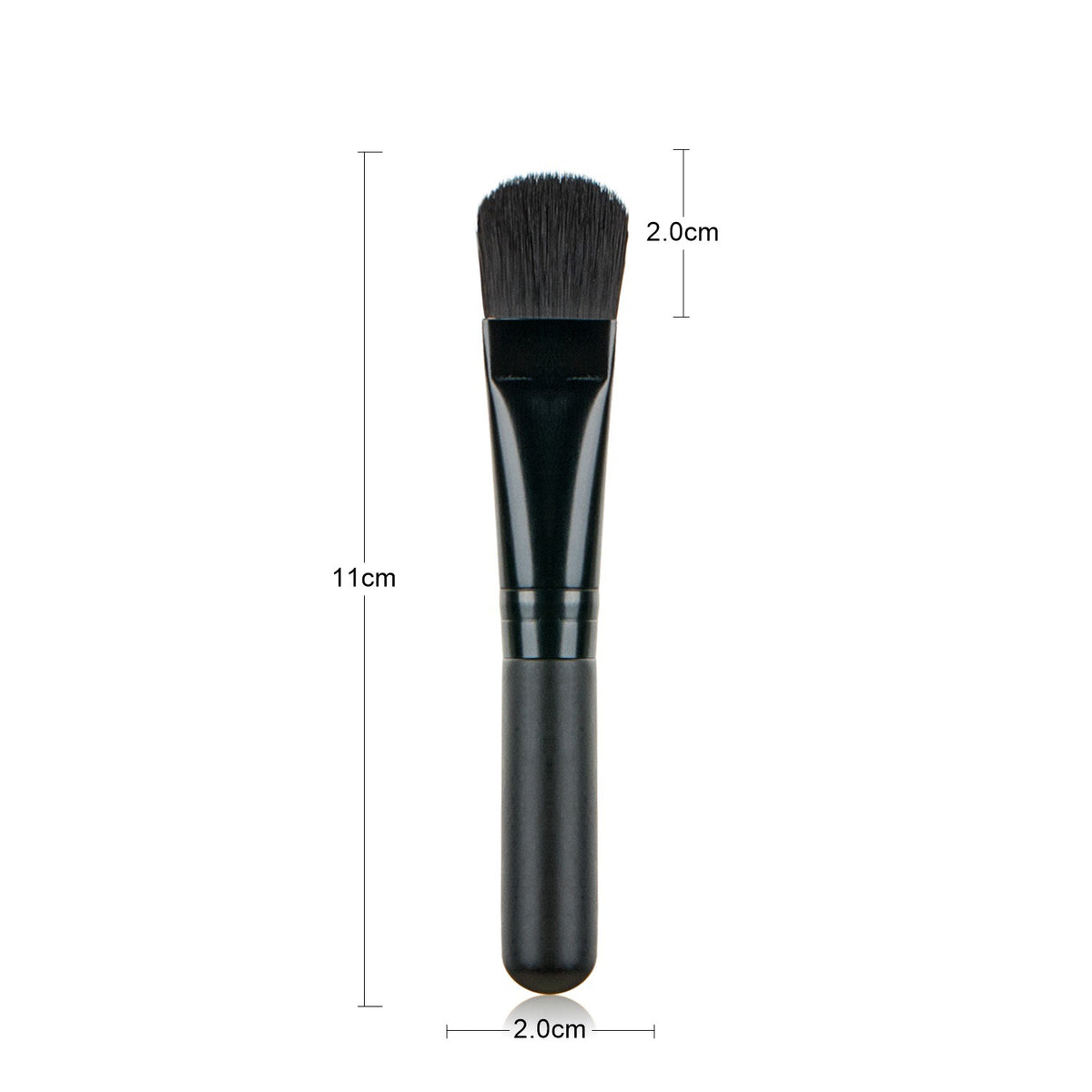 Poignée en bois Brosse de traitement du visage portable Outils de maquillage de beauté