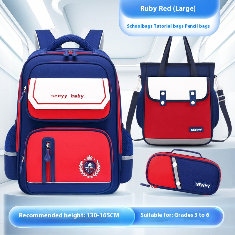 Sac à dos protecteur de la tige pour enfants avec hydrofuge Grande capacité Oxford Cloth Schoo