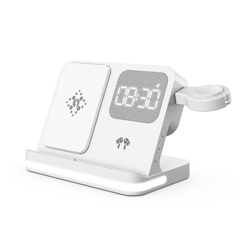 Réveil d'horloge compatible avec les téléphones portables Smartwatches Casques et chargeurs sans fil