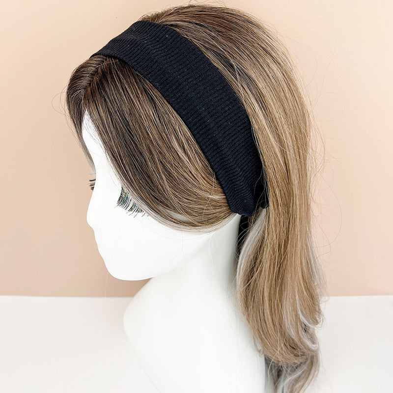 Exercice bande de cheveux Yoga entraînement Sweat Stretch bande de cheveux simple Versatile Casual