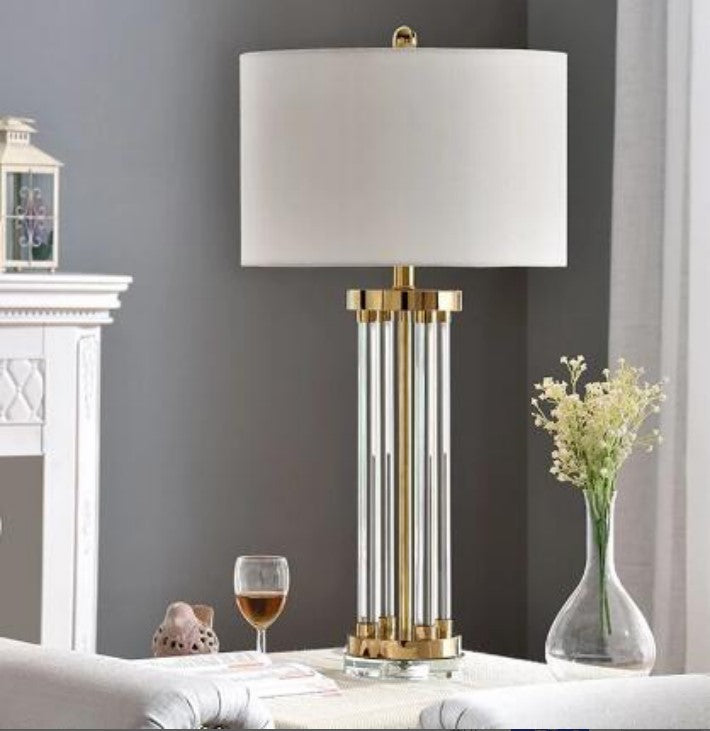 Postmoderne étude colonne de cristal de luxe salon