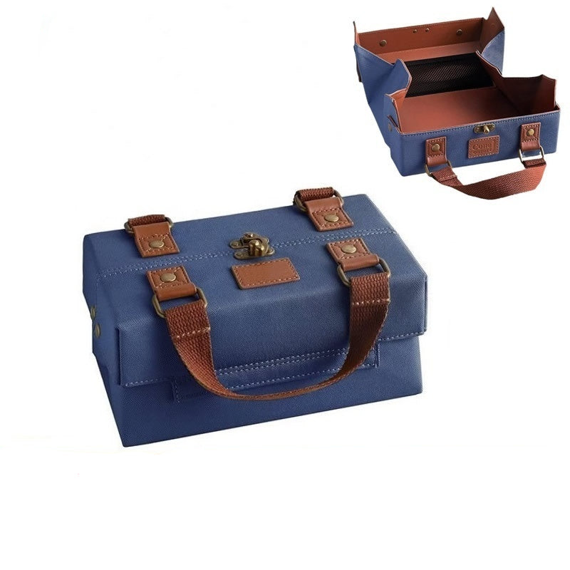 Sac de maquillage portable magnétique PU pour le stockage et le transport