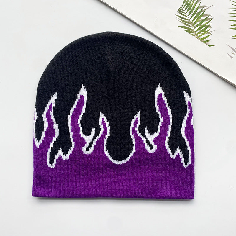 Hip-hop Street-style Flame tricoté chapeau pour les hommes