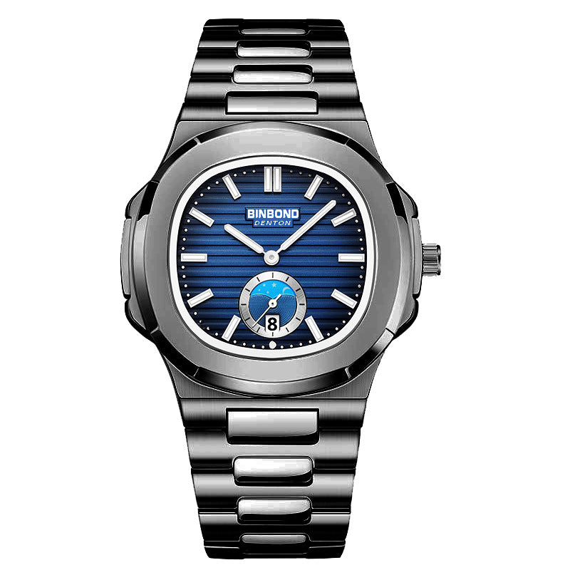 Ceinture en acier rétro Montre Quartz Imperméable Loisirs All-match