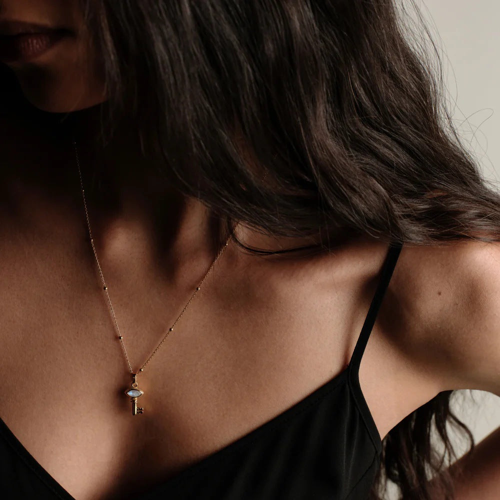 Pendentif en octagramme de clé d'Ange d'Or