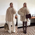 Manteau de fourrure de vison épais pour les femmes pour l'automne Et l'hiver