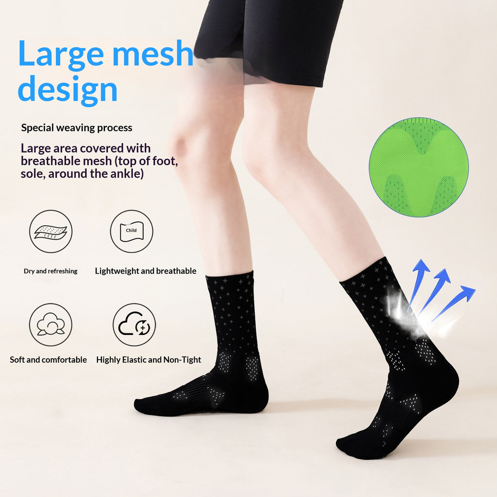 Chaussettes de course réfléchissantes résistantes à l'usure