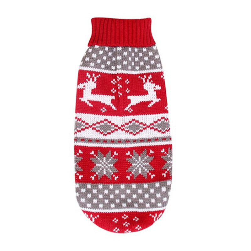 Vêtements de chien en col roulé de Noël