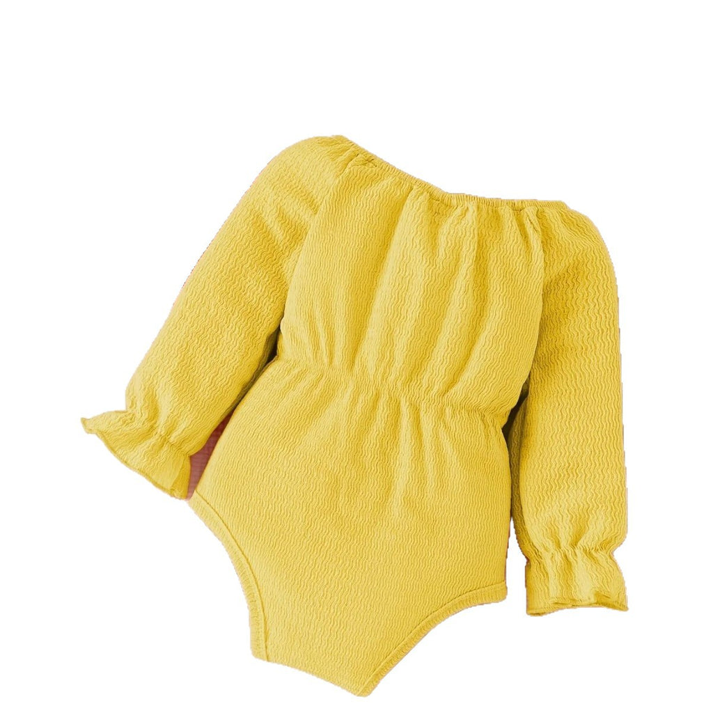 Roseau de couleur solide et bandeau à deux pièces pour bébé fille