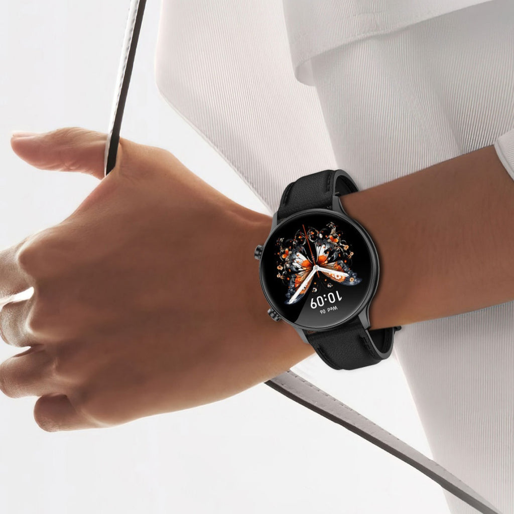 Montre intelligente de mode pour femmes 12 pouces Cadre ultra étroit Bluetooth Appel