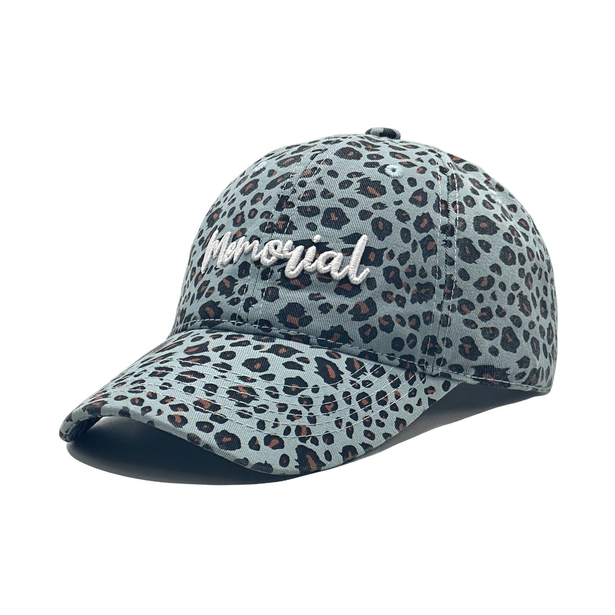 Retro Leopard-print Casquette de baseball brodée lavée et décontractionnée