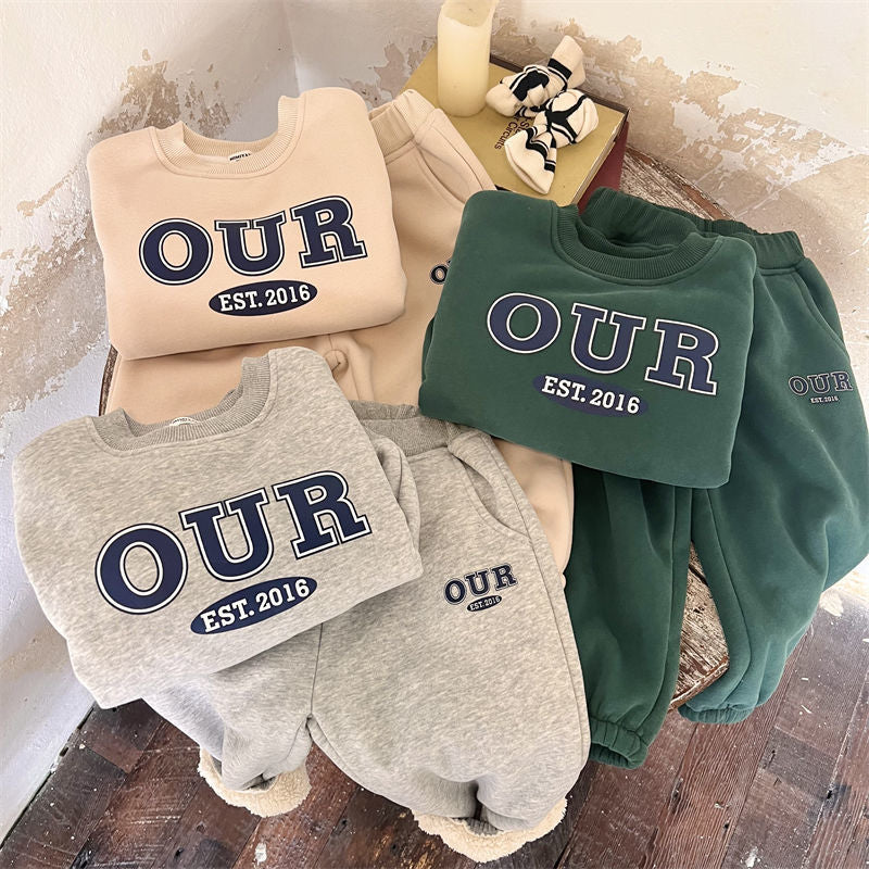 En automne et en hiver Pantalon de bébé à capuche de style étranger pour enfants