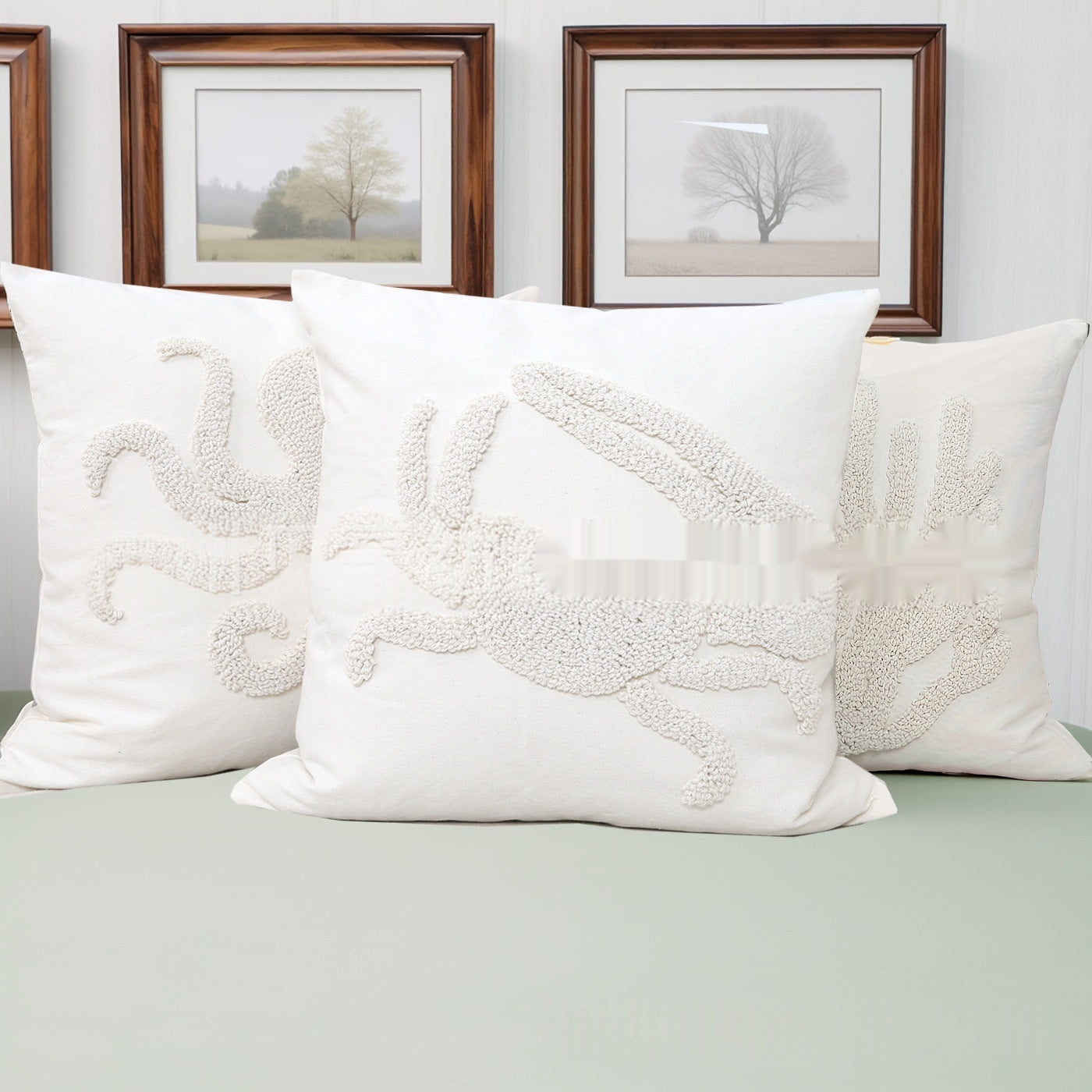 Style nautique Brodé Tufted Maison Salon Lit côté oreiller
