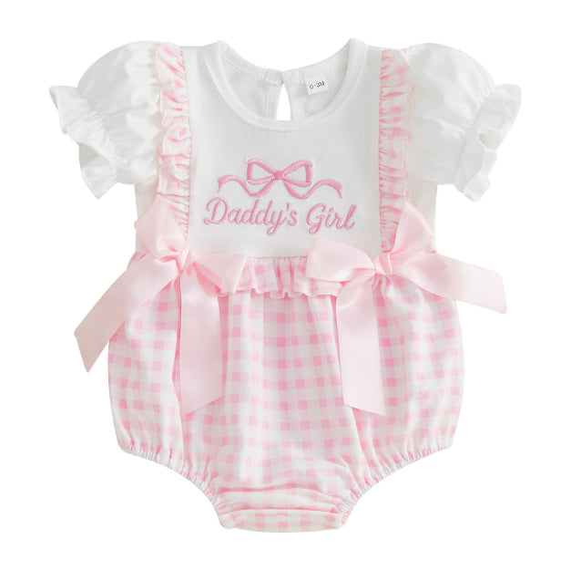 Letter-print Onesie Headband Set Vêtements bébé
