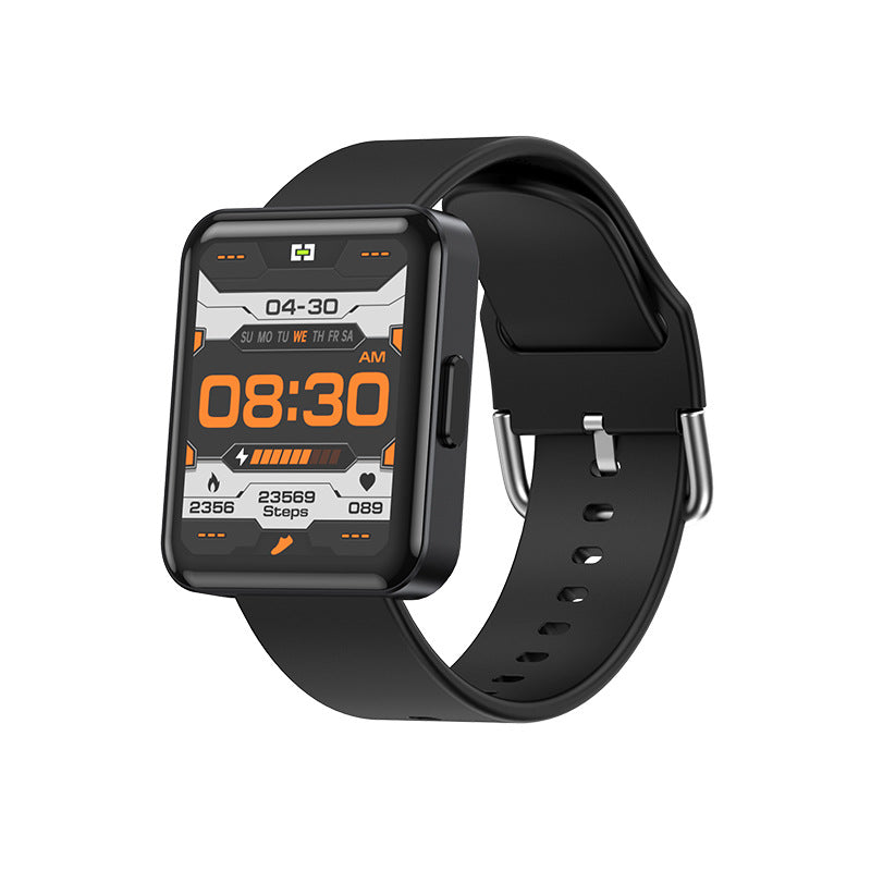 Bracelet de sport Bluetooth intelligent Fréquence cardiaque en temps réel Blood Oxygène Corps Alarme de température W