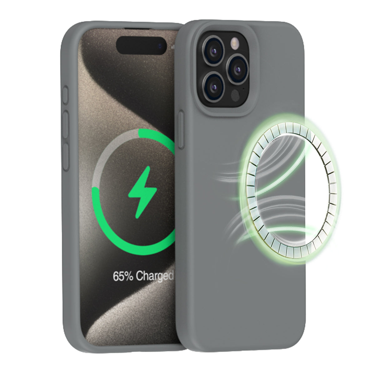 Business Magnetic Silicone Simple Phone Case