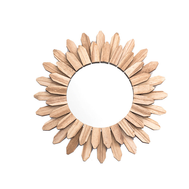 Style européen Solid Wood Finish Handmade Pending Mirror Homestay Hotel Entrée Decoratio