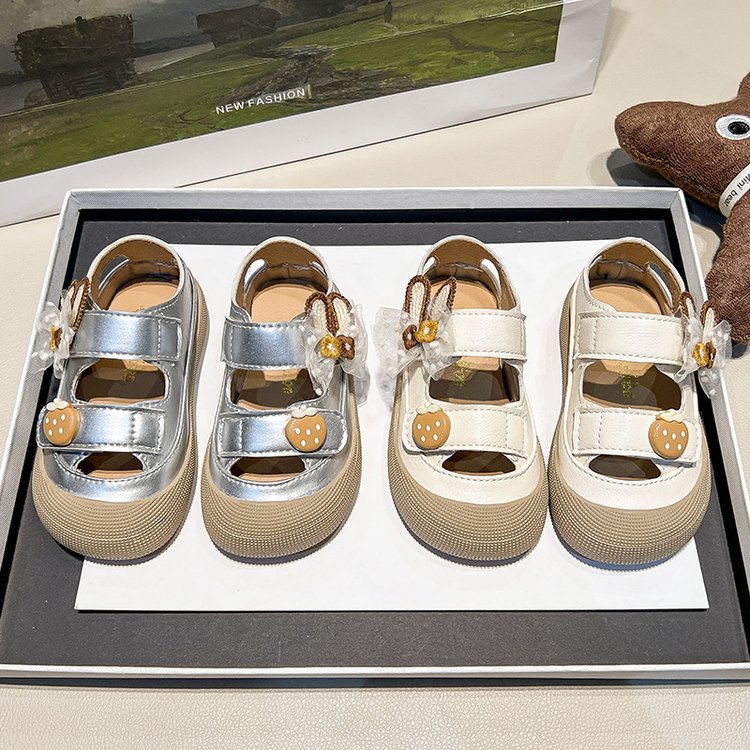 Fille Bébé mignon pendentif Sandales été Princesse des enfants Chaussures Baotou petite fille doux